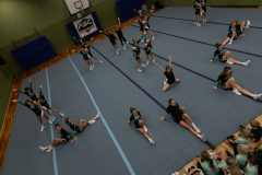 Deutschland - November, 24: PSC Cheerleading Shining Emeralds bei der Generalprobe für die GermanCheerOpen (Foto: Benedikt Lang)